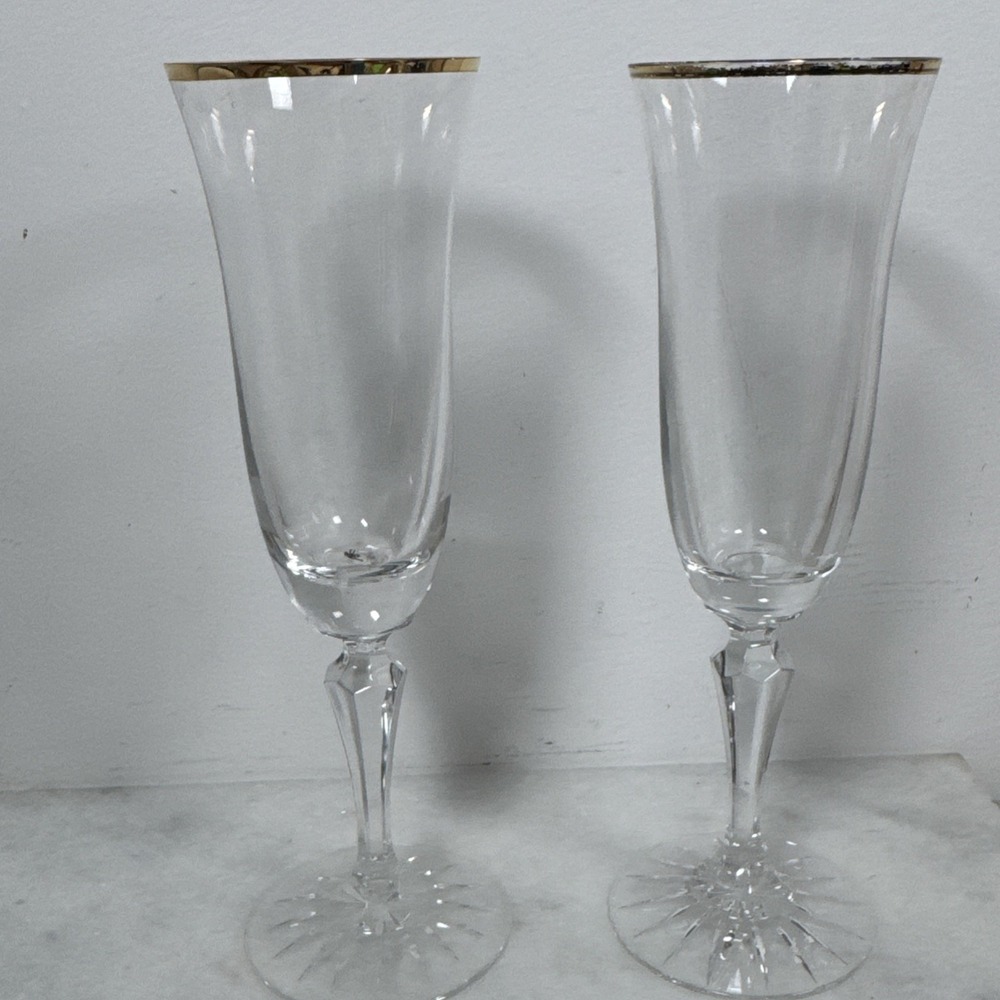 Champagne Flutes - Set Of 2 signed